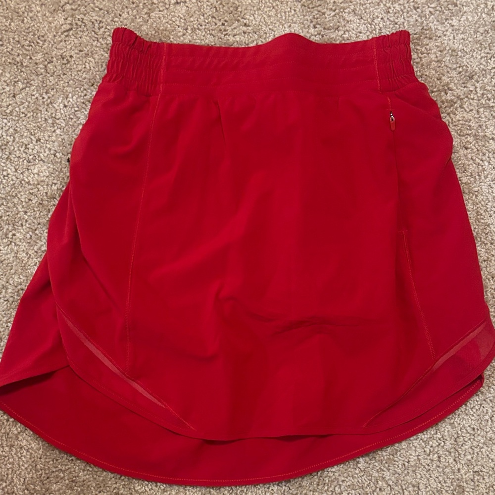 Lululemon Red Athletic Skirt